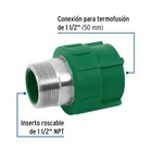 Adaptador PPR 1-1/2' macho con inserto metálico, FOSET 2