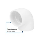 Codo 90° de PVC de 2', FOSET 2