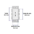 Atenuador de luz deslizable, línea Classic, VOLTECK 2