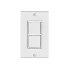 Placa armada con 2 interruptores sencillos, línea Classic 1