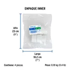 Adaptador macho de PVC de 1-1/4', FOSET 3