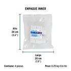 Adaptador macho de PVC de 1-1/2', FOSET 3