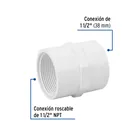 Adaptador hembra de PVC 1-1/2', FOSET 2