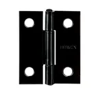 Bisagra rectangular 1-1/2x1-3/16', acero negro mate, HERMEX 1