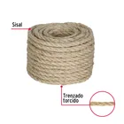 Piola de Sisal (henequén) de 8 mm x 15 m natural, FIERO 2