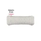 Piola de Algodón de 10 mm x 15 m natural, FIERO 3