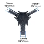 Avellanador para tubería de PE-AL-PE, 3/8' a 3/4', FOSET 3