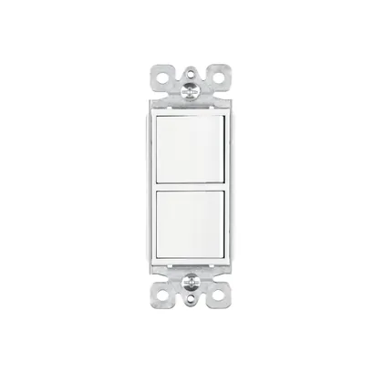 Interruptor dúplex, 1 sencillo y 1 de 3 vías, línea Classic