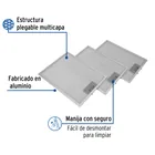 Juego de 3 filtros de aluminio para campana CAME-80 2