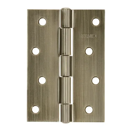 Bisagra rectangular 4 x 2-3/4', latón antiguo, HERMEX