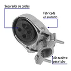 Mufa con abrazadera para tubo 1/2', VOLTECK 2