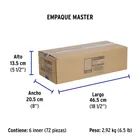 Interruptor de 3 vías, 3 módulos, línea Española, blanco 8