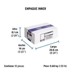 Contacto de sobreponer dúplex 2 polos+ tierra, ABS, VOLTECK 7