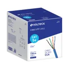 Metro de cable UTP CAT5E, Bobina de 100m, azul, VOLTECK 1