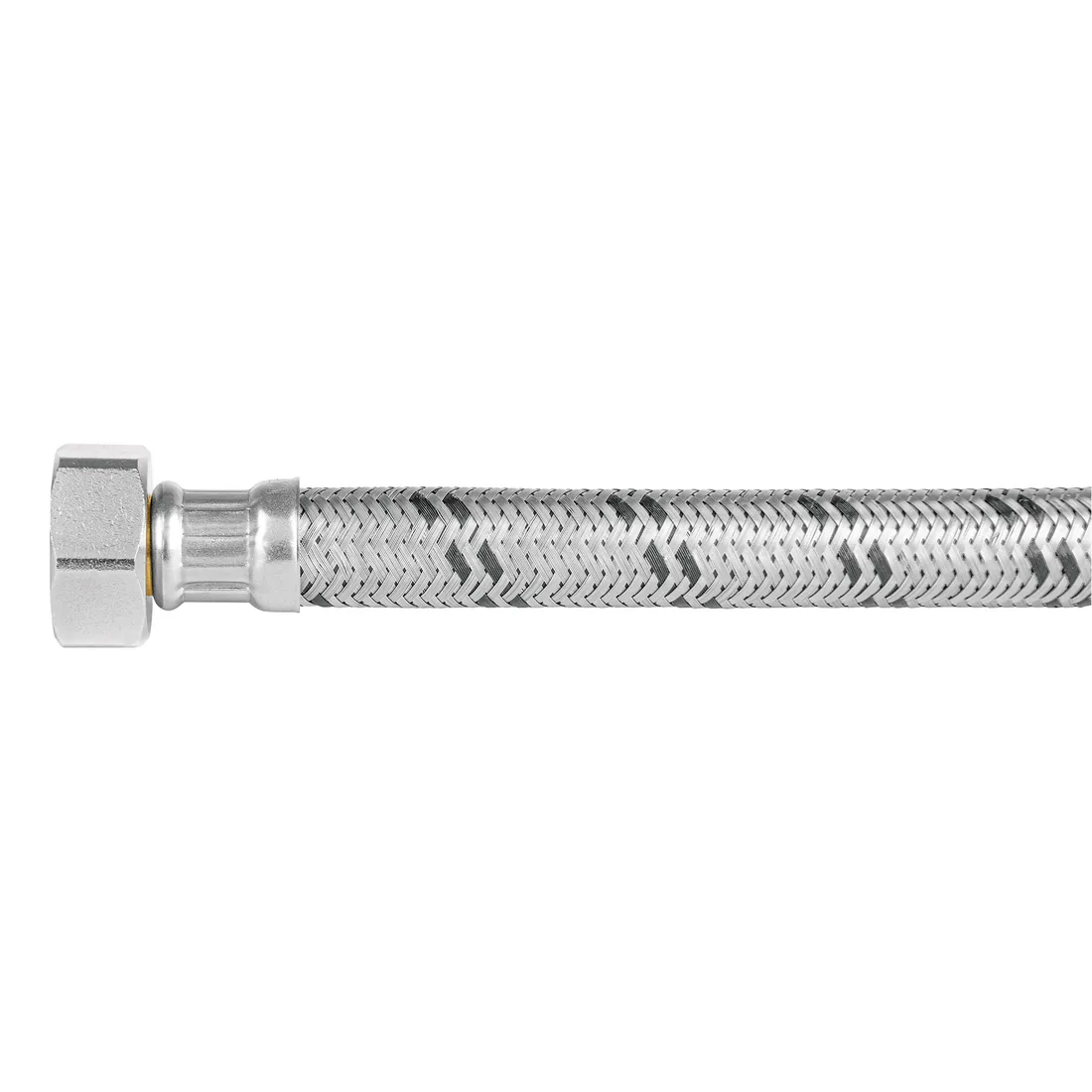 Manguera para boiler, acero inox. 1/2'H x 3/4'H, 120 cm