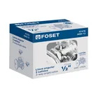 Llave ang. doble salida 1/2', multivuelta, roscable, FOSET 2