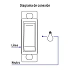 Placa armada con interruptor sencillo, línea Económica 4