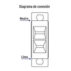 Placa armada 2 contactos polarizados línea Económica 4
