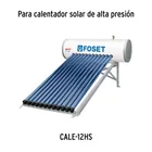 Termotanque p/calentador solar CALE-12HS, FOSET 5