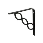 Ménsula reforzada negra 8 x 8', diseño trenza, FIERO 1