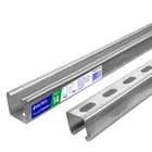 Perfil monocanal perforado de 3 m, 4 x 4 cm cal. 14, VOLTECK 1