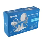 Escurridor de acero cromado con 2 niveles para trastes 5