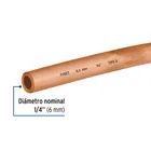 Tubo flexible de cobre 1/4', rollo de 15m, 1.7kg, FOSET 2