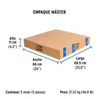 Tubo flexible de cobre 1/2', rollo de 15m, 3.7kg, FOSET 6