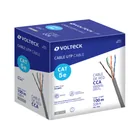 Metro de cable UTP CAT5E, Bobina de 100m, gris, VOLTECK 1