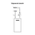 Placa armada 3 interruptores, 1 módulo, Española, blanco 4