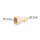 Adaptador inserción rosca interior de 3/4' x 3/4', FOSET 3