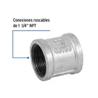 Cople reforzado de acero galvanizado de 1-1/4', FOSET 2
