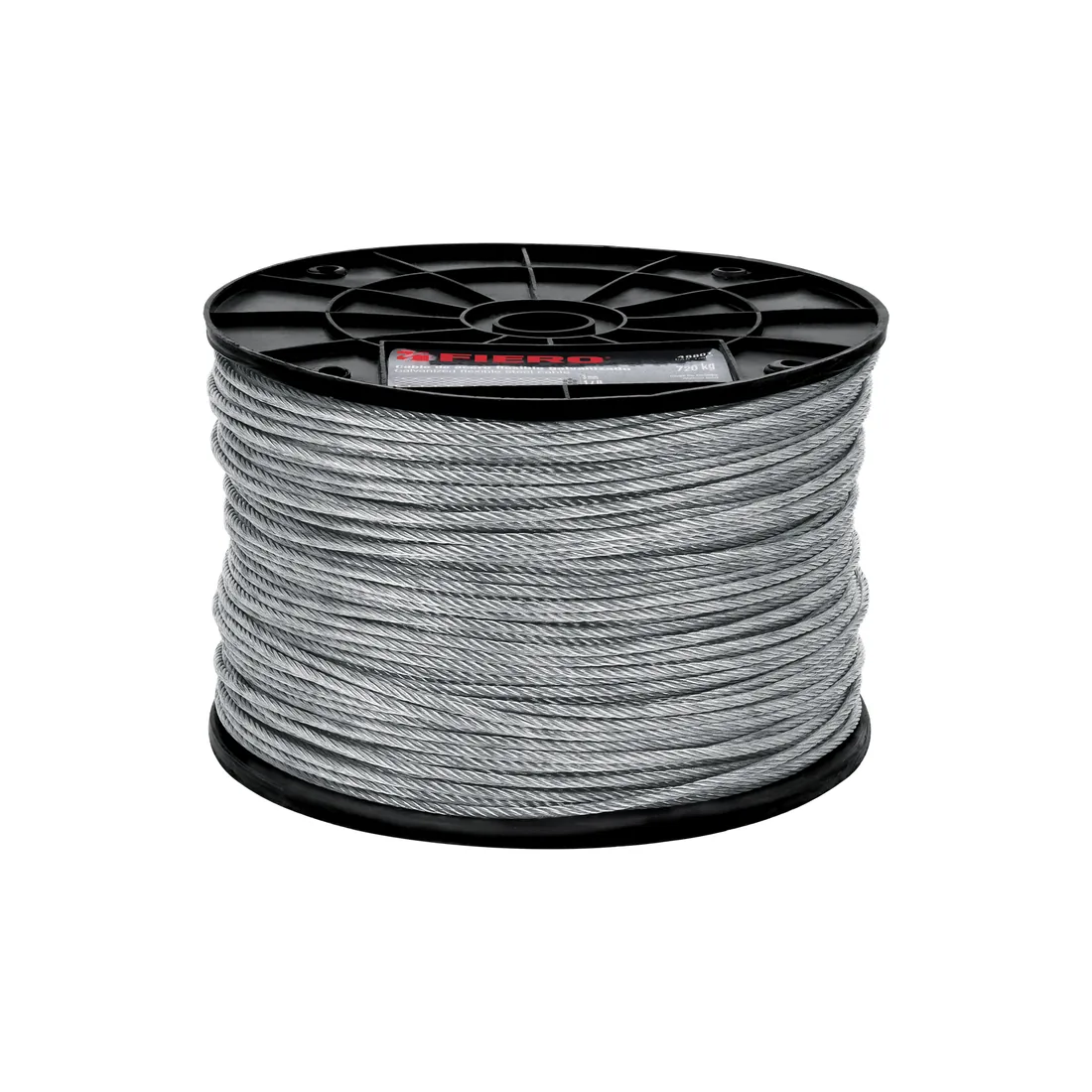 Metro de cable flexible 1/8' de acero 7x19 hilos, 300 m