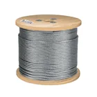 Metro de cable flexible 1/4' de acero 7x19 hilos, 300 m 1
