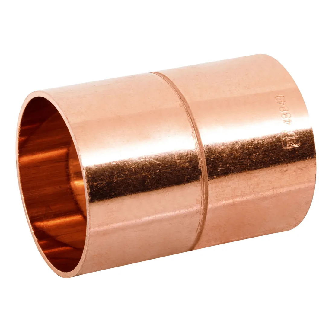Cople de cobre 1-1/2', con ranura, FOSET