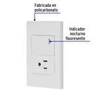 Placa armada 1 interruptor,1contacto,1.5mod,Española, blanco 2