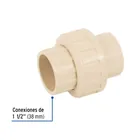Tuerca unión lisa de CPVC 1-1/2', FOSET 2