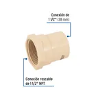 Conector hembra CPVC 1-1/2', FOSET 2