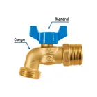 Llave de esfera de latón 3/4' con rosca para manguera, FOSET 2