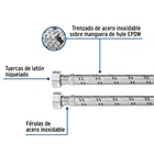 Manguera para boiler, acero inox. 3/4'H x 3/4'H, 40 cm 2