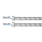 Manguera para boiler, acero inox. 3/4'H x 3/4'H, 40 cm 3