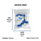 Válvula esfera de PVC 1' roscable, FOSET 3