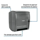 Dispensador de ABS para toalla de papel en rollo,humo, FOSET 2