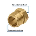 Tuerca izquierda de latón 7/8' a granel, FOSET 2