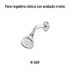 Regadera cónica 2-1/2', metálica, sin brazo, cromo, AQUA 6