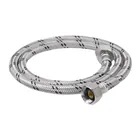 Manguera lavabo/fregadero, acero inox, 1/2' x 1/2', 100 cm 1