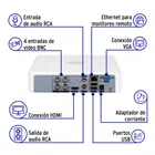 Video grabador DVR de 4 canales, 5MP, VOLTECK 2