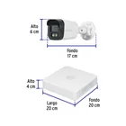 Kit video vigilancia, 4 canales, 4 cámaras, 5MP, Disco 1TB 5