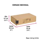 Caja con 25 taquetes expansivos 12x75 mm con armella abierta 4