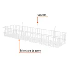 Canastilla de acero, 81 x 22 x 12 cm, TRUPER 2
